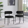 Best Master Furniture,Drexel Boucle Fabric Dining Chairs (Set of 2) - 3 of 3