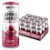 Optimum Nutrition Amino Energy Sparkling Hydration Drink, Juicy Cherry - 12 Fl Oz (Pack of 12) - 2 of 4