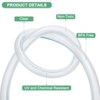 Unique Bargains Clear Braided Tube PVC High Pressure Flexible Reinforced Industrial Tubing 1.1 x 4/5 Inch 1 Pc - 2 of 4
