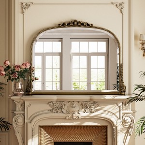 BEAUTYPEAK Arched Vintage Baroque Bathroom Vanity Mirrors - 1 of 4