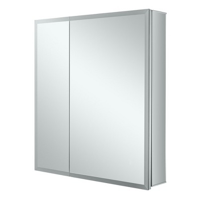 Aluminum 30" x 30" LED Mirrored Bathroom Medicine Cabinet
