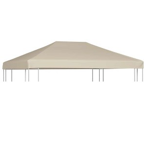 vidaXL Gazebo Top Cover Beige Polyester with PVC coating 157.5x118.1 in - 1 of 2