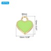 Unique Bargains Metal Bulk Elegant DIY Crafts Jewelry Making Heart Pendant 50 Pcs - 2 of 4