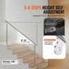 VEVOR Handrails for Outdoor Steps, 70.9 in/ 180cm Length Stair Hand Rail Kit, Transitional Stainless Steel Railings with Installation Kit, Silver - 4 of 4