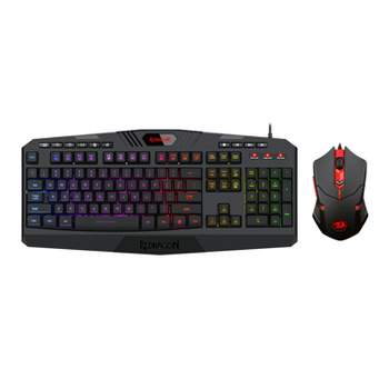 Redragon Gaming Essentials S101-3 Wired Gaming Keyboard and Optical Mouse Bundle with RGB Backlighting