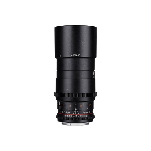 Rokinon 100mm T3 1 Telephoto Macro Cine Ds Lens For Canon Ef Mount Cameras Manual Focus Target