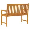 Garden Bench Natural Wood Solid Acacia Wood Small Garden Bench - 4 of 4