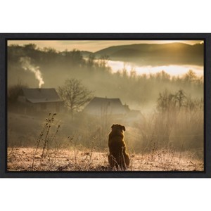 Amanti Art good connection by Georgiana Lefter Canvas Wall Art Print Framed 23-in. x 16-in. - 1 of 4