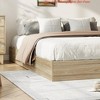 Wood Platform Bed Frame King/QUEEN/Full/ Twin-XL /Twin Size, Floor-Standing Bed Frame with Wooden Slat, Easy Assembly Natural - 4 of 4