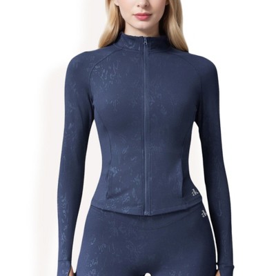 Anna-Kaci Active Women's Full Zip Active Jacket with Seamless Fit and Thumbhole Sleeves for Comfort and Style
