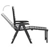 vidaXL Sun Lounger Anthracite Plastic Adjustable Foldable Sun Lounger - 4 of 4