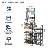Wikineon Double-Row & Single-Hanging Coat and Shoe Rack: Multi-Purpose Storage Solution for Organizing Coats, Shoes - 4 of 4
