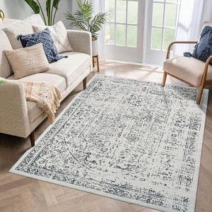 Washable Runner Rug, Non-Slip Soft Touch Low-Profile Carpet for Kitchen, Hallway, Bedroom – Stain Resistant, High Traffic Durable Runner - 1 of 4