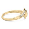 Haus of Brilliance 14K Yellow Gold Plated Silver Diamond Accent Filigree Heart Promise Ring - 2 of 4