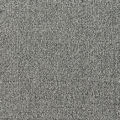 Gray Linen Upholstered Armchair with Casters