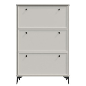 GlasFlength Shoe Racks Modern Flip Drawer Cabinet with Minimalist Simple Design for Living Entryway Storage, White, 31.5"*9.65"*47.24" - 1 of 4