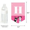 Big Dot of Happiness Pawty Like a Puppy Girl - Pink Dog Birthday Party Bunting Banner - Birthday Party Decorations - Happy Birthday - 3 of 4
