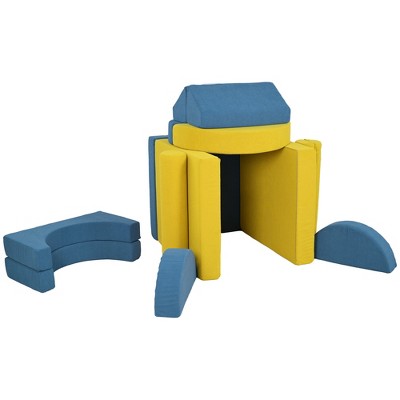 14 Pieces Foam Climbing Blocks for Toddlers, Indoor Climb and Crawl Activity Play Set