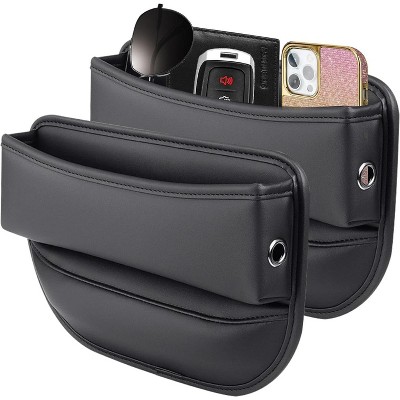TruAIR Car Seat Gap Filler Organizer (2-Pack, Black)