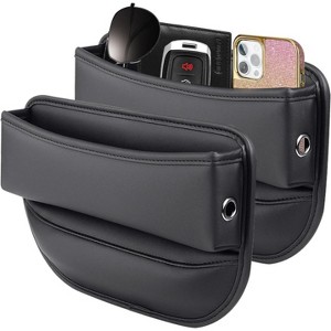 TruAIR Car Seat Gap Filler Organizer (2-Pack, Black) - 1 of 4