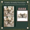 YOOCOZZ 4-Piece Upholstered Retro Wood Dining Chair Set - 3 of 4