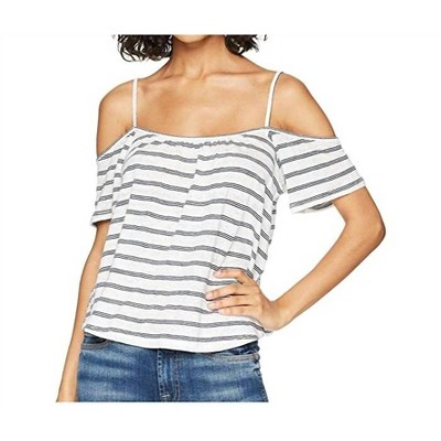 Women's Keagan Striped Linen Blend Cold Shoulder Tank Top - BB Dakota