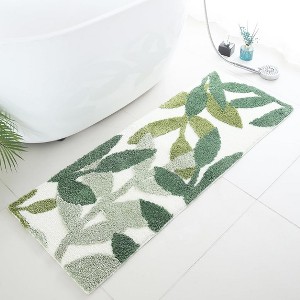 BAGOKIE Bathroom Rugs Water Aabsorbent Bath Rug with Non-Slip Back - 1 of 4