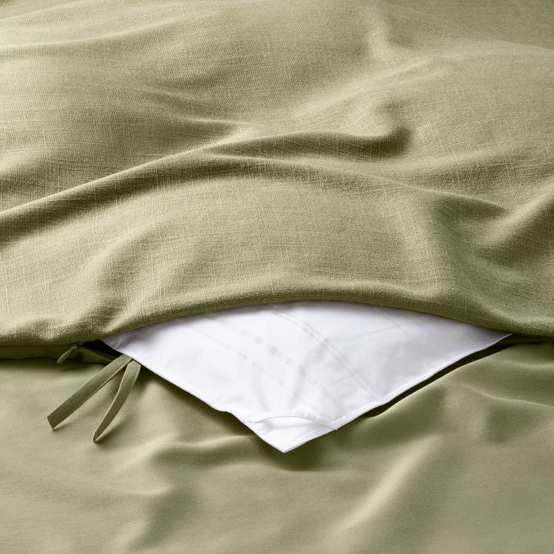 Heavyweight Linen Blend Duvet Cover & Pillow Sham Set - Casaluna™, 5 of 17