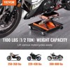 Yukimo 1100LBS Motorcycle Lift Jack - Scissor Lift with Dolly, Hand Crank, Wide Non-Slip Deck & Tool Tray for Street/Cruiser/Touring Bikes/ATVs - 2 of 4