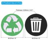 Unique Bargains PVC High-performance Waterproof Anti-corrosion Indoor and Outdoor Use Recycle Bin Sticker 6 Pcs - 2 of 4