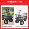 Garden Cart on Wheels 1500Lbs Capacity, Heavy Duty Full Steel Utility Wagon - 3 of 4