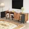 61.8" MDF TV Console Table with 3 Cabinets, Sideboard Cabinet with Adjustable Shelf, Buffet Table for Living Room or Entryway - 3 of 4