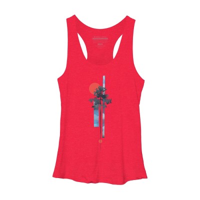 Women's Design By Humans Abstract Nature By airiestudio Racerback Tank Top