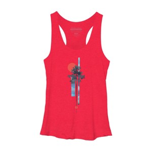 Women's Design By Humans Abstract Nature By airiestudio Racerback Tank Top - 1 of 3