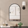 Merrick Lane Arched Metal Framed Wall Mirror for Entryways, Dining Rooms, and Living Rooms - 2 of 4