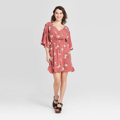 target floral wrap dress