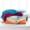 Mark & Day Tian Tian Solid and Border Throw Blankets - 4 of 4