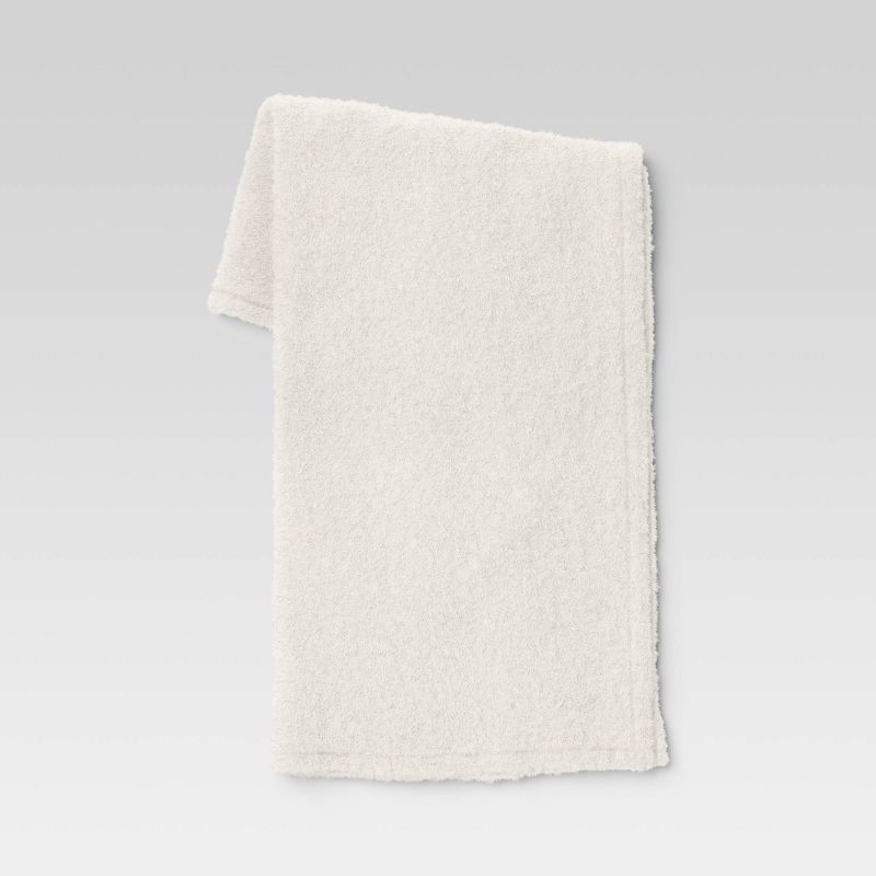 Solid Boucle Faux Shearling Throw Blanket - Room Essentials™, 1 of 7