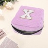 Unique Bargains Letter x Pattern Makeup Bag 1 Pc - 3 of 4
