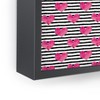 Little Arrow Design Co watercolor hearts on stripes Framed Mini Art Print 4" (H) x 3" (W) x 1" (D) - Society6 - 3 of 3