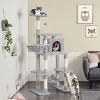 Yaheetech 70"H Large Cat Tower with Condo & Scratching Posts - 2 of 4