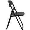 Flash Furniture 2 Pack HERCULES Series 500 lb. Capacity Heavy Duty Plastic Folding Chair with Built-in Ganging Brackets - 4 of 4