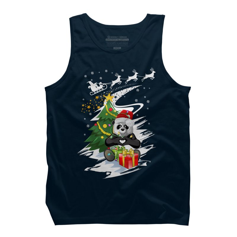 Men's Design By Humans Christmas T-shirt By CrystalHawk Tank Top, 1 of 4