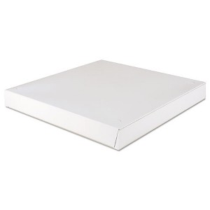Lock-Corner Pizza Boxes, 16 x 16 x 1.88, White, Paper, 100/Carton Lock-Corner Pizza Boxes, 16 x 16 x 1.88, White, Paper, 100/Carton