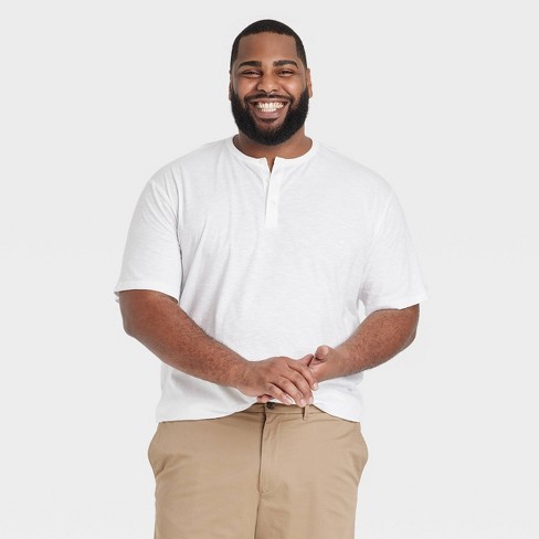 Men's Big & Tall Short Sleeve Henley T-shirt - Goodfellow & Co