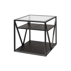 Liberty Furniture,Arista End Table in Cobblestone Brown w/ Gray Dusty Wax Hang-up - 1 of 4