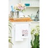 C&F Home Valentine's Day "Love My Dog More" Pawprint Flour Sack Kitchen Dishtowel - image 4 of 4