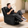 Comhoma Power Lift Recliner Chairs for Elderly Big and Tall Heated Massage Sofa PU Leather with Position 2 Side Pockets&Cup Holders - 4 of 4