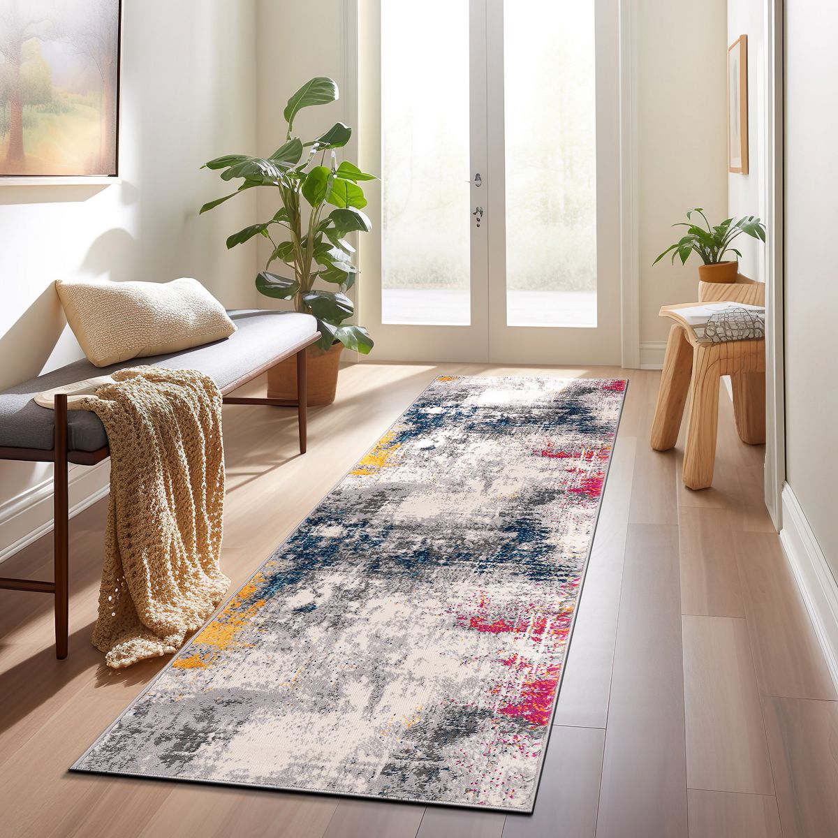 World Rug Gallery Perugia Modern Abstract Area Rug: Stain & Fade-Resistant, Low Pile, Machine Made - thumbnail 7