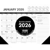 Willow Creek Press 22"x17" 2026 Black and White with Lines Large Monthly Deskpad - 3 of 4